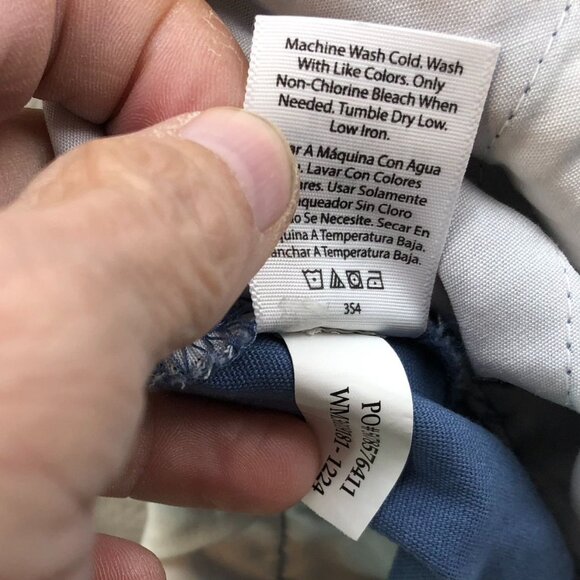 George Mens Shorts Size 42 Lot Of Two Casual Summer Chino Classic Khaki Tan Blue - Picture 8 of 16